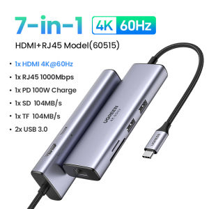 【4K 60Hz】UGREEN Hub Type C 4K 60Hz bộ chuyển đổi hub chuyển đổi  type c hub chuyển đổi cho macbook Củ sạc Macbook M1 M2 Steam Deck iPad 10th iPad pro 2022 iPad Air 5th iPad mini 6th Hub