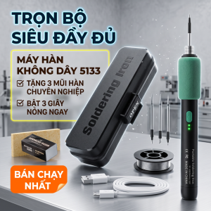 【FREESHIP】USB hàn sắt hàn không dây di động sạc 5V 15W điều khiển nhiệt độ ba tốc độ shengbo