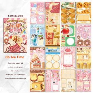 16 Sheets Fun Tearable Note Paper Creative Message Pad Scrapbooking & Childrens DIY Handmade Toy