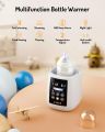 Mabehouse Baby Bottle Warmer 5-in-1 Digital Baby Milk/Food Warmer Timer Digital Display Portable. 