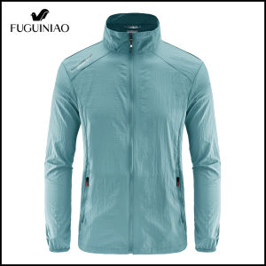 Fuguiniao Camping Men Jacket Male Summer Jacket Coat Windbreaker Outwear Hiking Jackets Sun Protection Fishing Clothing