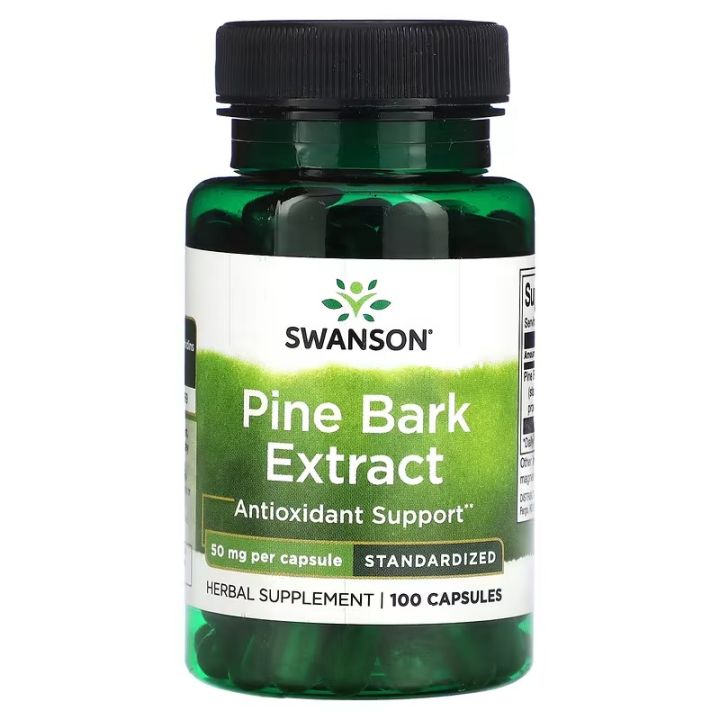 French Maritime Pine Bark Extract, Antioxidant Pycnogenol, 50 mg , 100 ...