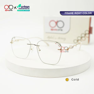 Djava x Urban - Frame Roxy - Kacamata Gaya Style Fashion Kotak Rimless Mall