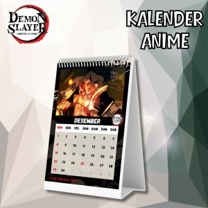 CALENDAR ANIME 2026! KALENDER KIMETSU NO YAIBA KALENDER DUDUK DEMON SYALER