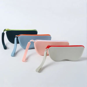 Portable Multifunctional Glasses Zipper Bag Waterproof Silicone Storage Bags Small Items Dustproof Cosmetic Bags
