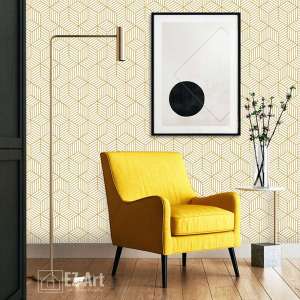 EZ Art wallpaper for wall bedroom living room kitchen bathroom geometric collection 2 10mx45cm - minimalist modern
