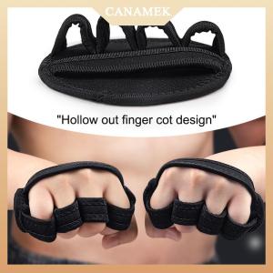 [CANAMEK] Pair Of Palm Protectors Gym Fitness Gloves Half Finger Weightlifting Palm Dumbbell Grip Pads Weightlifting Training Gloves Gym Workout