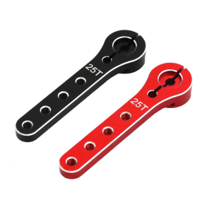Bộ 2 kim loại cách tay động cơ servo phần mở rộng 25t mạnh mẽ và dài dịch vụ kim loại servo sừng thích hợp cho máy bay & crawlers xe
