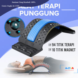 KKHealthy Alat Terapi Punggung Magnet Lumbar Spinal Support Relax - D869 - Black/Blue