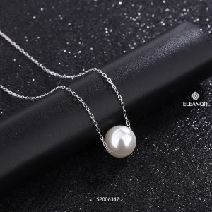 Dây chuyền nữ bạc 925 Eleanor Accessories vòng cổ bassic đính đá ngọc trai nhân tạo phụ kiện trang sức 3268