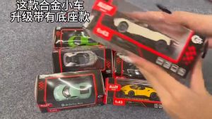 CuddleCove 1:43 Scale Alloy Pull Back Sports Car Model Alloy Pull Back Open Door Rubber Tyre Kid Collection Toy