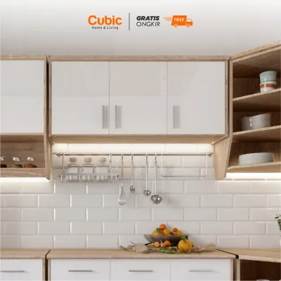 Cubic Kitchen Set 3 Pintu Minimalis / Rak Atas Dapur Kecil / ELENA AVE KSA 3P S