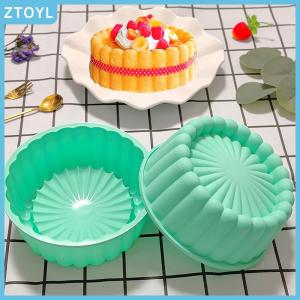 ZTOYL 6 Inch Charlotte Cake Pan Silicone Cheesecake Nonstick Round Silicone Baking Mold Cake Molds For Strawberry Shortcake Tart Pie