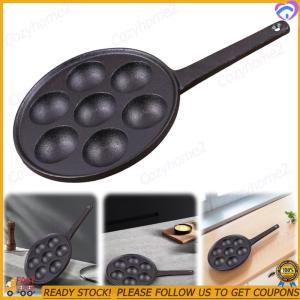 【Cozyhome2】7 Holes Takoyaki Grill Pan Plate Takoyaki Cooking Set Frying Baking Mold Tray Octopus Ball / Pancake Maker
