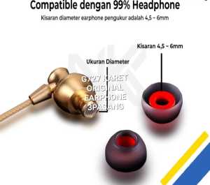 G727 KARET ORIGINAL EARPHONE G727 KARET ORIGINAL EARPHONE BUD HEADSET EARBUDS SILICON BUSA EARBUD H