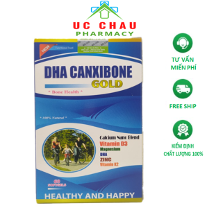 DHA Canxibone Gold-Bổ sung Canxi và DHA giúp cho xương chắc khỏe Canxibone DHA sử dụng cho cả bà bầu Hộp 30-60 viên