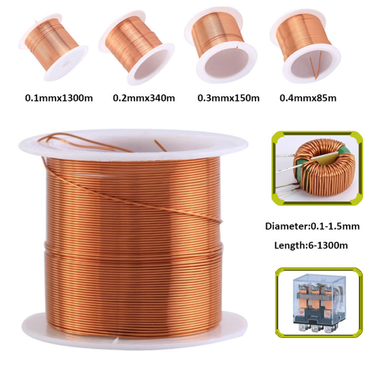 15m Long 0.1mm Diameter Copper Soldering Solder Enamelled Wire Reel -Pack  of 5 : : Tools & Home Improvement