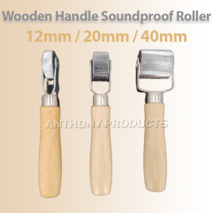 Wooden Handle Soundproof Metal Wheel Roller For Pressing Pad 6mm 12mm 20mm 40mm