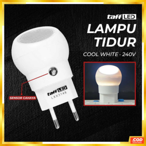 TREND TaffLED Lampu Tidur LED EU Plug Sensor Cool White 240V 0.5W aesthetic kamar yang di colok