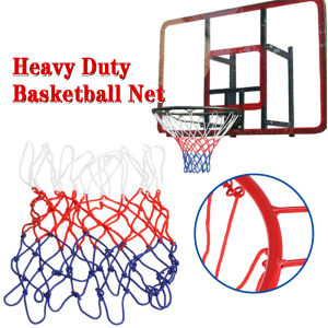 Heavy Duty Basketball Net: A Versatile & Durable Choice\\n\\n What is a Heavy Duty Basketball Net?\\nA heavy duty basketball net is designed to withstand rigorous use and provide a reliable performance, making it a perfect choice for both indoor and outdoor basketball courts. The Heavy Duty Basketball Net, made from nylon thick thread, is available in three colors: white, red, and blue. Its length ranges from 53 to 55 cm, and it weighs approximately 110g.\\n\\n Key Features & Benefits\\n\\n* **Versatile:** The Heavy Duty Basketball Net is suitable for both indoor and outdoor use, making it a versatile choice for basketball enthusiasts.\\n* **Durable:** Made from polyester material, this net is built to last, providing a long-lasting performance even under harsh conditions.\\n* **Three-color options:** Choose from white, red, or blue to match your court's aesthetics or personal preference.\\n\\n Comparison with Other Types of Basketball Nets\\nCompared to other types of basketball nets, the Heavy Duty Basketball Net stands out due to its durability and versatility. While some nets may be designed specifically for indoor or outdoor use, the Heavy Duty Basketball Net can handle both environments, making it a more flexible option.\\n\\n Choosing the Right Heavy Duty Basketball Net\\nWhen selecting a heavy duty basketball net, consider the following factors:\\n\\n* **Material & Durability:** Look for a net made from high-quality materials like nylon thick thread, which ensures longevity and resistance to wear and tear.\\n* **Size & Weight Considerations:** Choose a net that fits your basketball hoop and provides a comfortable weight for shooting and rebounding.\\n\\n Installation & Maintenance Tips\\nTo ensure the longevity of your heavy duty basketball net, follow these installation and maintenance tips:\\n\\n* **How to Install a Heavy Duty Basketball Net:**\\n  1. Attach the net to the hoop using the provided hooks or clips.\\n  2. Adjust the net's length according to your preference.\\n* **Maintaining Your Basketball Net for Longevity:**\\n  * Regularly inspect the net for signs of wear and tear.\\n  * Clean the net using a mild detergent and water solution.\\n  * Store the net in a cool, dry place when not in use.\\n\\n Conclusion\\nThe Heavy Duty Basketball Net is a versatile and durable choice for basketball enthusiasts. With its nylon thick thread construction and three-color options, this net is perfect for both indoor and outdoor use. By considering factors such as material, size, and weight, you can choose the right heavy duty basketball net for your needs. Follow our installation and maintenance tips to ensure the longevity of your net, and enjoy a reliable performance on the court.\"