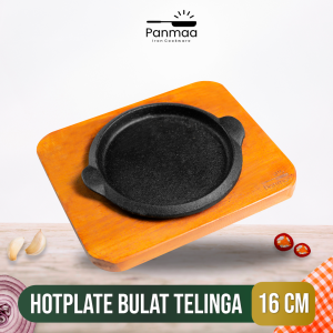 PANMAA Cast Iron Hot Plate Steak / Piring Bulat Telinga (16 cm)