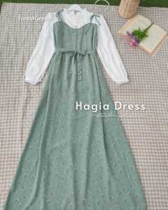 DRESS OVERALL VARIAN WARNA PASTEL INNER PUTIH MOTIF BUNGA-BUNGA BY TOKO JENNA 1