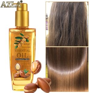 AZLA Moroccan Argan Oil Hair Essential Oil Hair Treatment Keratin Nourish Repair Dry Hair Damaged Hair Oil for Dry Scalp with 100% Pure Essential Oils and Curly Hair Care 100ml