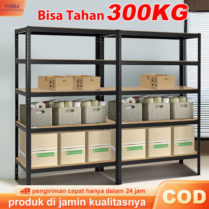 Rak Besi 120x40x180CM Rak Besi Siku 6 Susun Rak Besi Serbaguna Rak ...