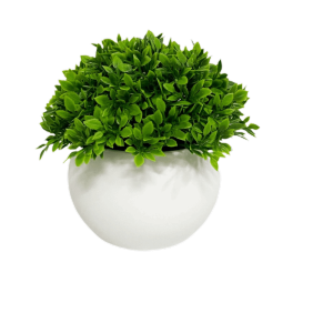 YUDESHUI with Pot Artificial Plants Outdoor Decor Wedding Party Decortion Artificial Flower Pot Ornament Potted Green Bonsai Office