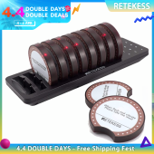 RETEKESS TD162 Restaurant PagerWireless Paging System0-250s Adjustable31 Calling ModesPage Multiple Guests10 Food Pagers for ServerStaffPatient