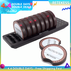 RETEKESS TD162 Restaurant PagerWireless Paging System0-250s Adjustable31 Calling ModesPage Multiple Guests10 Food Pagers for ServerStaffPatient