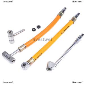 [COD] livestwef Inflatable Bike Motorbike Truck Tyre Inflator Connector Hardware Tools Car Nozzle Valve Air Hose Inflating Needles Pump