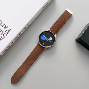 Original leather Strap for Samsung Watch 6 4 5 40 44mm Watch 5 Pro 45mm Band Magnetic Buckle for Galaxy Watch 6 Classic 43MM 47MM Galaxy Watch 4 Classic 42 46mm