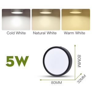 Foldable Spotlight LED Downlights Black White Ceiling Lights Surface Mounted Downlight Spotlights COB Light Source 220V Spotlight Ceiling Lights Spotlight Led Light Downlight Led For Ceiling Corridor Aisle Lamp Indoor Decor Lighting Spot Light For Ceiling