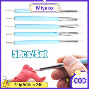 5Pcs/Set Silicone Clay Sculpting Tool Modeling Dotting Tool For DIY Sculpture Pottery