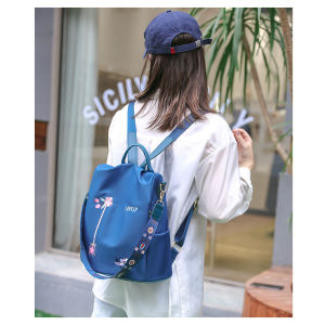 Ielgy Ba Lô Chống Trộm da mềm thời trang Túi nữ đeo chéo hai bên vai đơn giản hợp thời trang