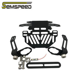 SEMSPEED Motorcycle Rear License Plate Holder Bracket Support For Honda ADV150 ADV 150 2019-2024