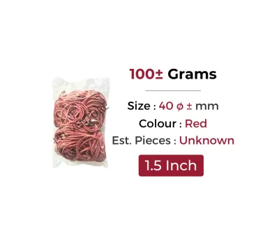 (100±g) Postmen/Rubber Band White/Red/Green/Orange Post Office Envelope 1/1.5/7.5 Inch/Getah Gelang Merah/Hijau/Orange