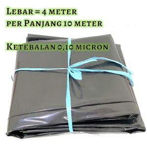 Plastik UV Hitam 100 micron 4 x 10 meter Untuk Kolam/Tambak