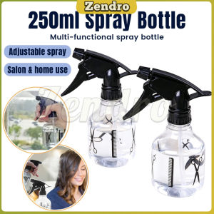 Zendro 250ml Hand‑press Spray Bottle Leak‑Proof Fine Mist Sprayer For Hair Salon Plant Watering Cleaning