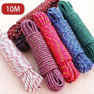 【10M】 Heavy Duty Portable Clothesline/Sturdy Nylon Drying Rope/For Travel Camping Outdoor Home/Jemuran Clothes Line