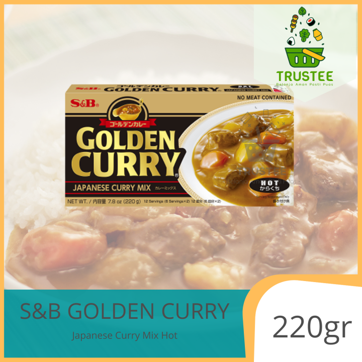 S&B Golden Curry Sauce Mix HOT 220gr / Bumbu Dapur Saus Kari Kare ...