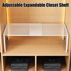 VALUEPULSE ความจุขนาดใหญ่ แผ่นชั้นวางของในตู้เสื้อผ้า ปรับขนาดได้ ปรับขยายได้ แผ่นกั้น ใหม่ แผ่นกั้นตู้เสื้อผ้า