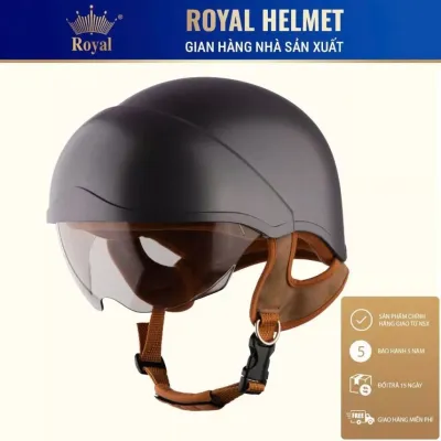 MŨ BẢO HIỂM NỬA ĐẦU 1/2 KÍNH ÂM CHÍNH HÃNG ROYAL M38K