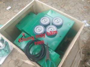 Khung Máy Băm RơmBăm Cỏ Voi Chạy Dây Curoa Có Lô Cuốn
