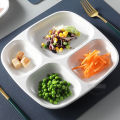 Konco Melamine Plastic Food Plates high temperature resistance Dinerware Square Plate Round Plate for school students and workers Fast food restaurant plate Dining Serving  Dishes. 