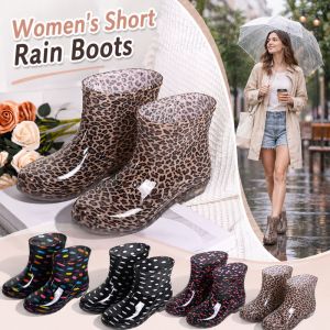 OKDEALS Chống trơn trượt Giày bốt đi mưa ngắn dành cho nữ Chống thấm nước Giày cổ thấp Giày đi nước Thời trang Bền bỉ Giày đi mưa làm vườn Dùng cho ngoài trời nhà bếp công việc