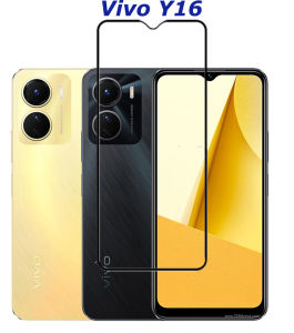 PROMO (BISA COD) Tempered Glass Screen Protector Anti Gores for Vivo Y16  [Full Cover/Full Screen]