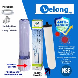 Shield Your Water with Doulton Sterasyl 9204: Ultimate Sediment and Rust Defence with Antibacterial Pre-Filter Clarity – Featuring Transparent PUSH-FIT Housing!
