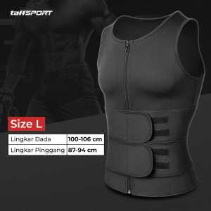 COD TaffSPORT Korset Pembentuk Badan Pria Waist Fat Burner Double Velcro / korset pria pekerja kerja berat / korset pria perut buncit pembakar lemak anti sakit pinggang / korset olahraga gym pria / korset pembakar lemak perut cowok terbaik viral